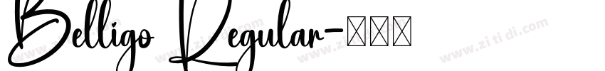 Belligo Regular字体转换